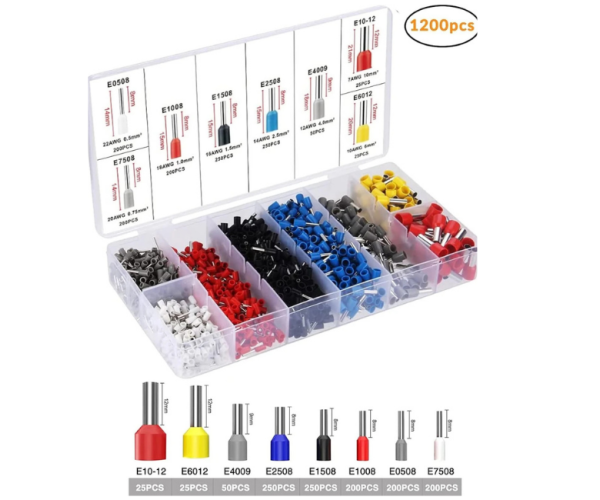 Kablo Yüksüğü Seti Karışık Kutulu 1200 Adet Renkli Yüksük
