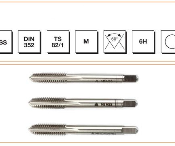 M5 HSS DIN 352 3LÜ EL KILAVUZU 6H MTE